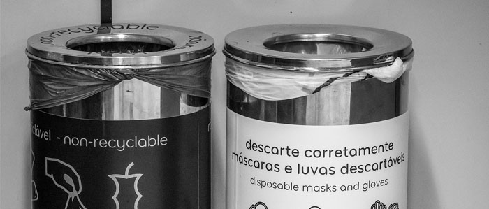 Mais de 18 toneladas de máscaras e outros resíduos infectantes foram recuperadas no Salvador Bahia Airport  