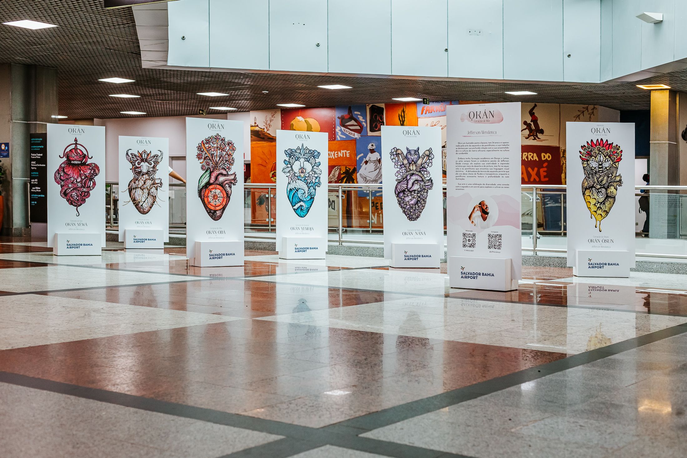 Salvador Bahia Airport segue com a Exposição "Ọkàn - Coração de Mãe" até dia 10 de junho
